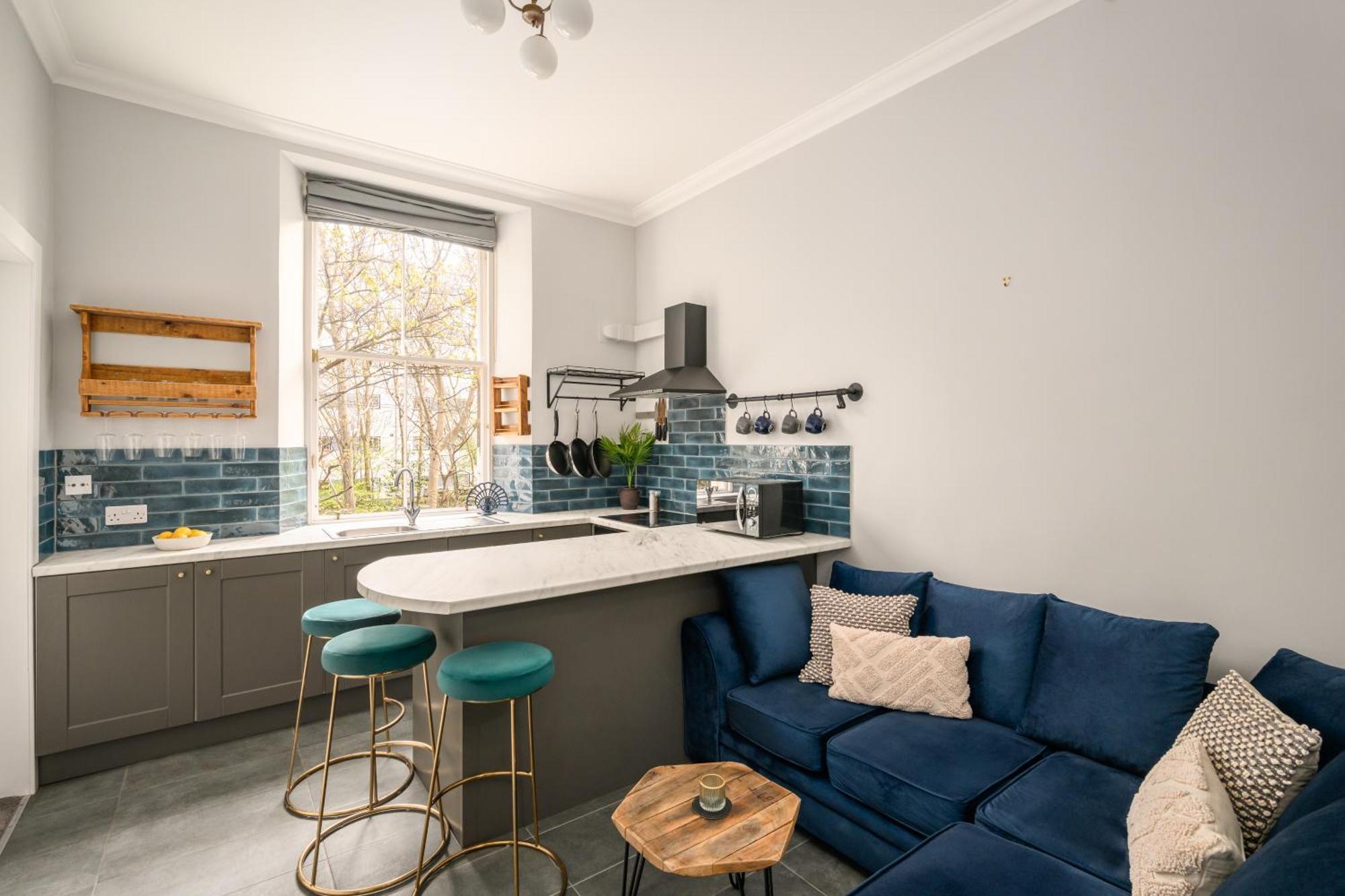 Апартаменти Vibrant Leith Flat Единбург Екстер'єр фото